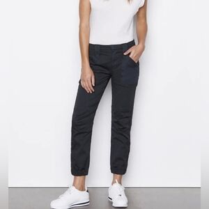 Frame Banded Bottom Trapunto Moto Pant Size 26